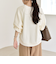 《予約》quaranciel:〈手洗い可能〉ケーブル ジャージー Vネック プルオーバー