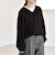 《予約》quaranciel:〈手洗い可能〉ケーブル ジャージー Vネック プルオーバー