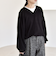 《予約》quaranciel:〈手洗い可能〉ケーブル ジャージー Vネック プルオーバー