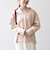 《予約》SHIPS any:〈手洗い可能〉スキッパー デザイン プルオーバー ニット