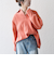 《予約》SHIPS any:〈手洗い可能〉スキッパー デザイン プルオーバー ニット