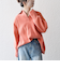 《予約》SHIPS any:〈手洗い可能〉スキッパー デザイン プルオーバー ニット