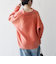 《予約》SHIPS any:〈手洗い可能〉スキッパー デザイン プルオーバー ニット