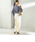 〈手洗い可能〉メルティ ウォーム タック ワイド パンツ