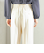 〈手洗い可能〉メルティ ウォーム タック ワイド パンツ