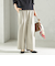 〈手洗い可能〉メルティ ウォーム タック ワイド パンツ