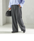 〈手洗い可能〉メルティ ウォーム タック ワイド パンツ
