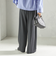 〈手洗い可能〉メルティ ウォーム タック ワイド パンツ