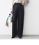 〈手洗い可能〉メルティ ウォーム タック ワイド パンツ