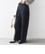 〈手洗い可能〉メルティ ウォーム タック ワイド パンツ