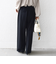 〈手洗い可能〉メルティ ウォーム タック ワイド パンツ
