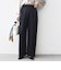 〈手洗い可能〉メルティ ウォーム タック ワイド パンツ