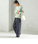 《予約》【一部WEB限定】〈手洗い可能〉フォックス クルーネック ニット プルオーバー