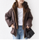《予約》【WEB限定】2WAY フェイクファー 中綿 ブルゾン