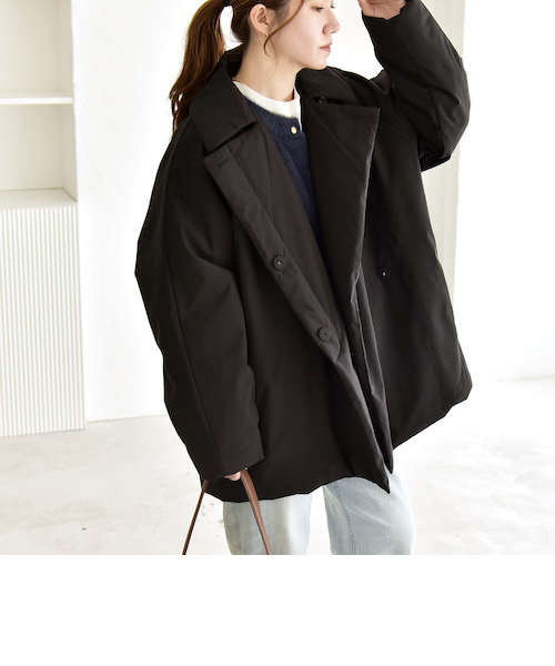 【未使用】FUKUZO 元町　中綿ジャケット　コート　ブラック　M ブランケットコート1.0 ブラック blk-10 | 新見本工場