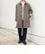 PURE WOOL MELTON ステンカラー コート 26AW◆