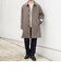 PURE WOOL MELTON ステンカラー コート 26AW◆