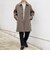 PURE WOOL MELTON ステンカラー コート 26AW◆
