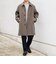 PURE WOOL MELTON ステンカラー コート 26AW◆