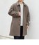 PURE WOOL MELTON ステンカラー コート 26AW◆