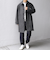 SHIPS any: PURE WOOL MELTON ステンカラー コート 25AW◆