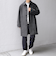 SHIPS any: PURE WOOL MELTON ステンカラー コート 25AW◆