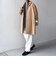 PURE WOOL MELTON ステンカラー コート 26AW◆