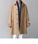 PURE WOOL MELTON ステンカラー コート 26AW◆