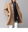 PURE WOOL MELTON ステンカラー コート 26AW◆