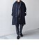 PURE WOOL MELTON ステンカラー コート 26AW◆