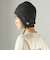 《予約》perah: ブローチ 付 イヤー フラップ ラメ ニット キャップ