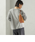 《予約》カシミヤ 細 ケーブル クルーネック カーディガン