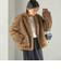 《予約》フェイク ファー コクーン ブルゾン