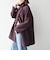 《一部追加予約》【WEB限定】PURE WOOL スタンド & テーラード ハーフ コート