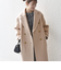 《予約》【WEB限定】SHIPS any: PURE WOOL ロング テーラード コート