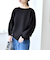 《予約》quaranciel:〈手洗い可能〉ダブルフェイス ボートネック パフ ニット プルオーバー