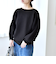 《予約》quaranciel:〈手洗い可能〉ダブルフェイス ボートネック パフ ニット プルオーバー