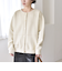 《予約》quaranciel:〈洗濯機可能〉スタッズ ロゴ ダンボール スウェット カーディガン