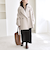 《予約》quaranciel: PURE WOOL ダブルブレスト コクーン Pコート