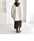 《予約》quaranciel: PURE WOOL ダブルブレスト コクーン Pコート