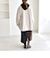 《予約》quaranciel: PURE WOOL ダブルブレスト コクーン Pコート