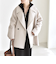 《予約》quaranciel: PURE WOOL ダブルブレスト コクーン Pコート