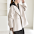《予約》quaranciel: PURE WOOL ダブルブレスト コクーン Pコート