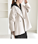 《予約》quaranciel: PURE WOOL ダブルブレスト コクーン Pコート
