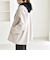 《予約》quaranciel: PURE WOOL ダブルブレスト コクーン Pコート