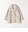 《予約》quaranciel: PURE WOOL ダブルブレスト コクーン Pコート