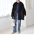 《予約》quaranciel: PURE WOOL ダブルブレスト コクーン Pコート