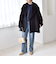 《予約》quaranciel: PURE WOOL ダブルブレスト コクーン Pコート