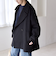 《予約》quaranciel: PURE WOOL ダブルブレスト コクーン Pコート