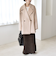 《予約》quaranciel: PURE WOOL ダブルブレスト コクーン Pコート